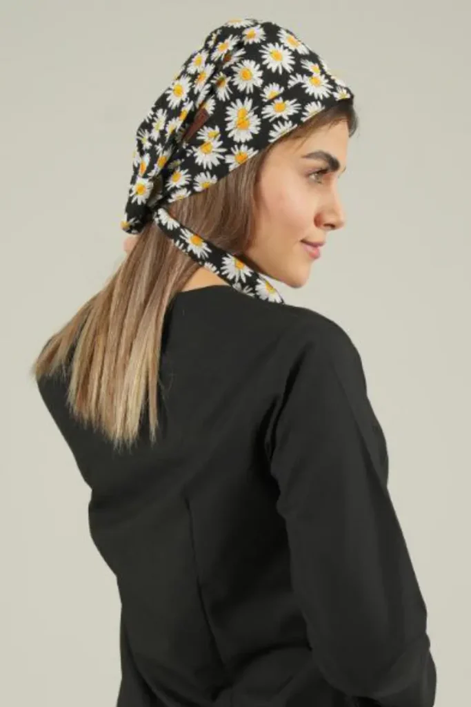 کلاه پزشکی طرح گل